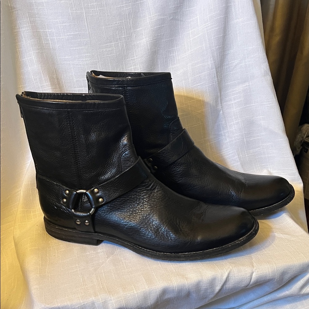 FRYE AND CO. Black Leather Men's Boots